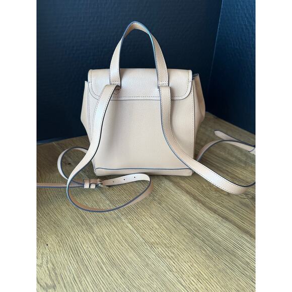 NWOT Kate Spade Drawstring Flap Backpack Light Tan - Picture 5 of 8